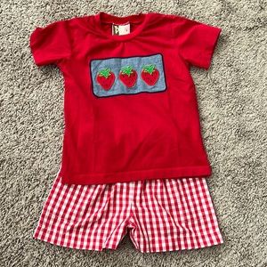 Boys Banana Split 3t Strawberry Outfit